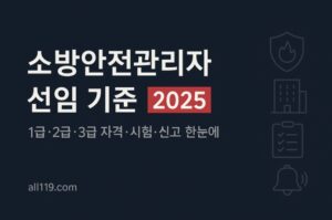 소방안전관리자 선임 기준 2025-썸네일